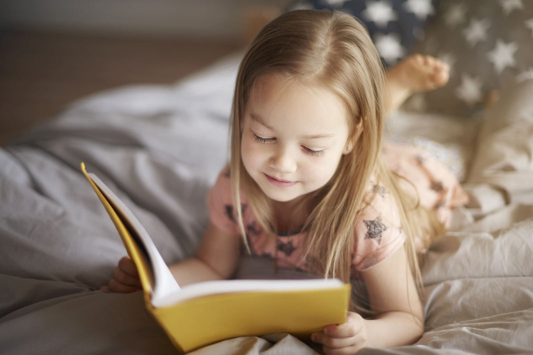 Kid reading alone